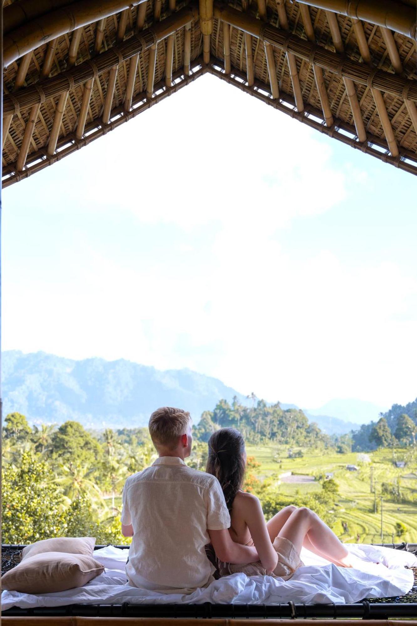 Danaswari Bali Bamboo House Villa Selat Eksteriør billede